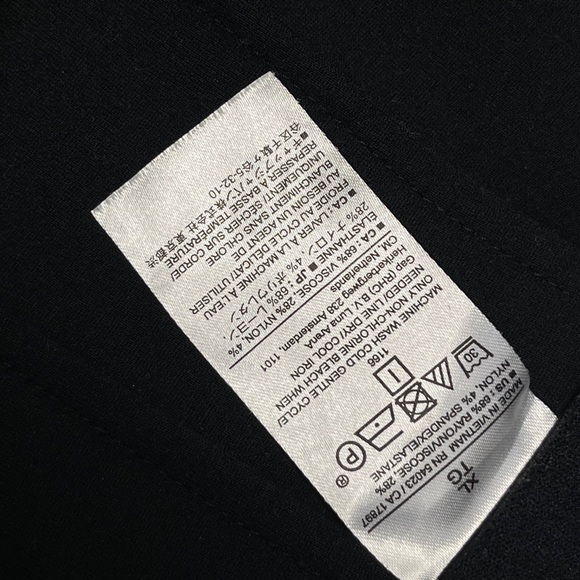 Banana Republic Black Ponte Wide-Leg Pants XL Stretch Workwear Comfort - Picture 11 of 11